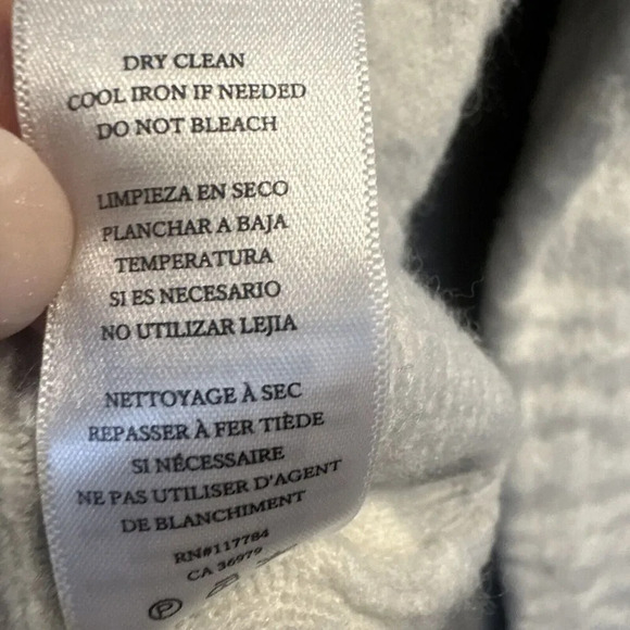 Rails Lana Sweater Grey Ivory Mixed Animal Print Size L Wool Cashmere Blend - Picture 9 of 11